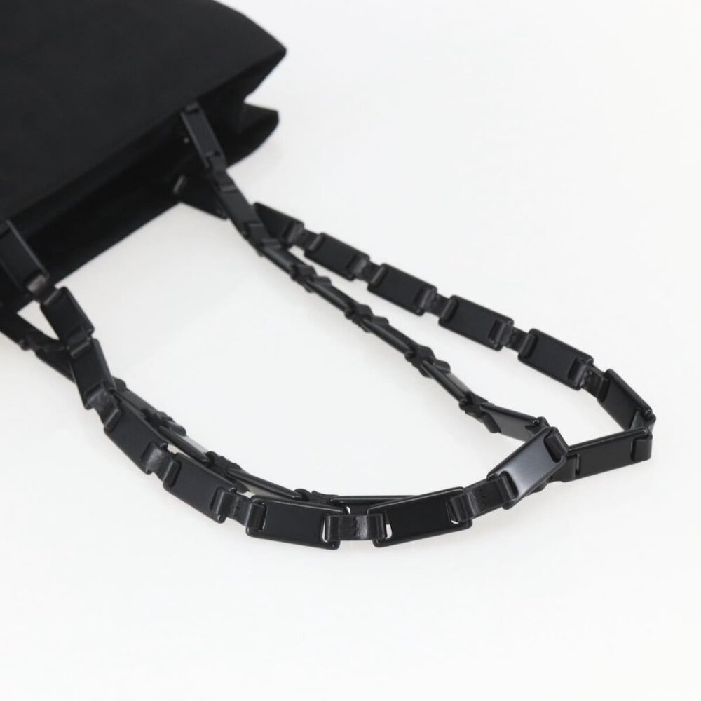 Authentic PRADA Shoulder Bag Nylon Black Silver - Picture 14 of 16